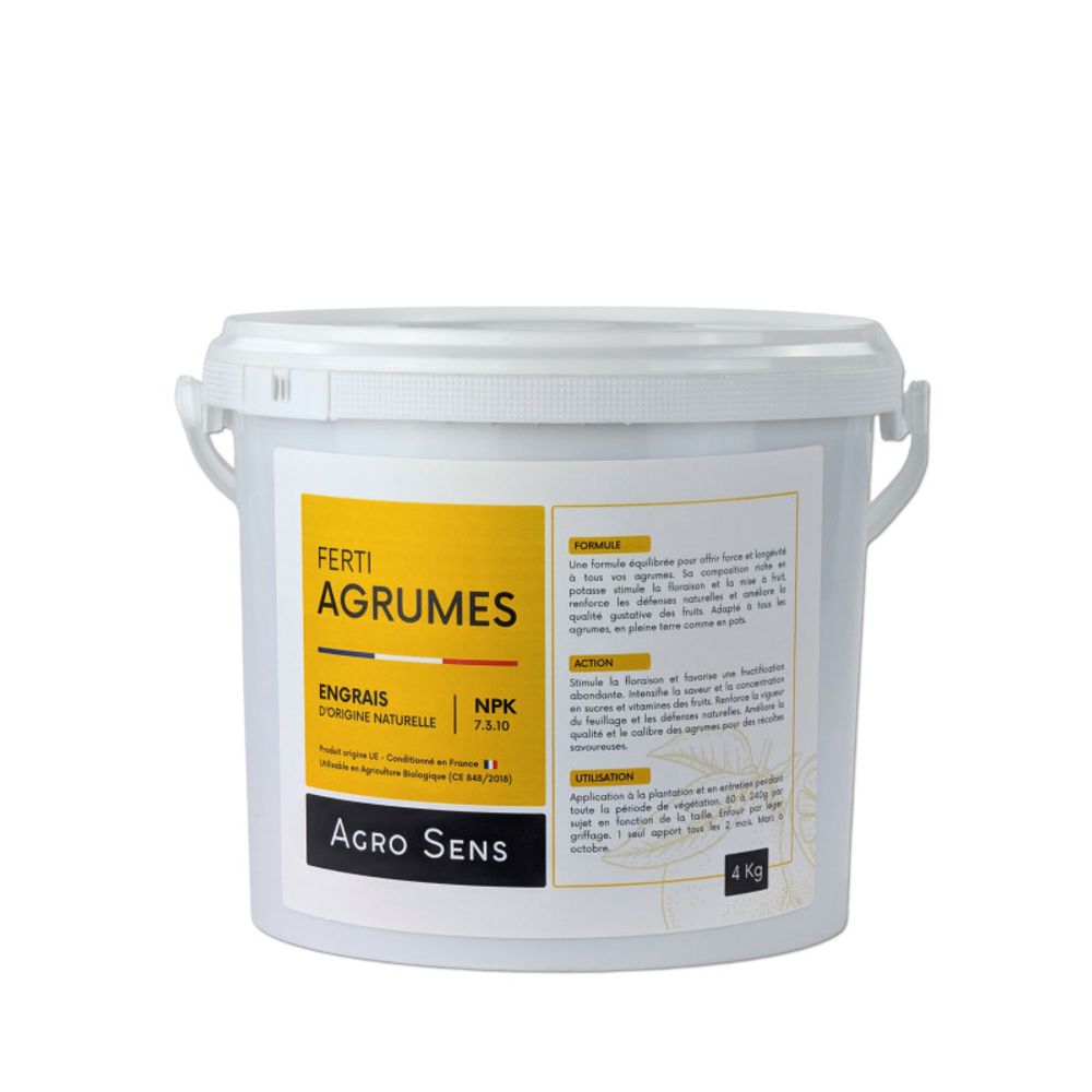 Ferti agrumes - engrais pour agrumes, citronniers, orangers - seau 4 kg