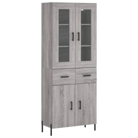 Buffet bahut commode armoire meuble de rangement organisateur cuisine salle de séjour salon haut sonoma 69,5 x 34 x 180 cm bo