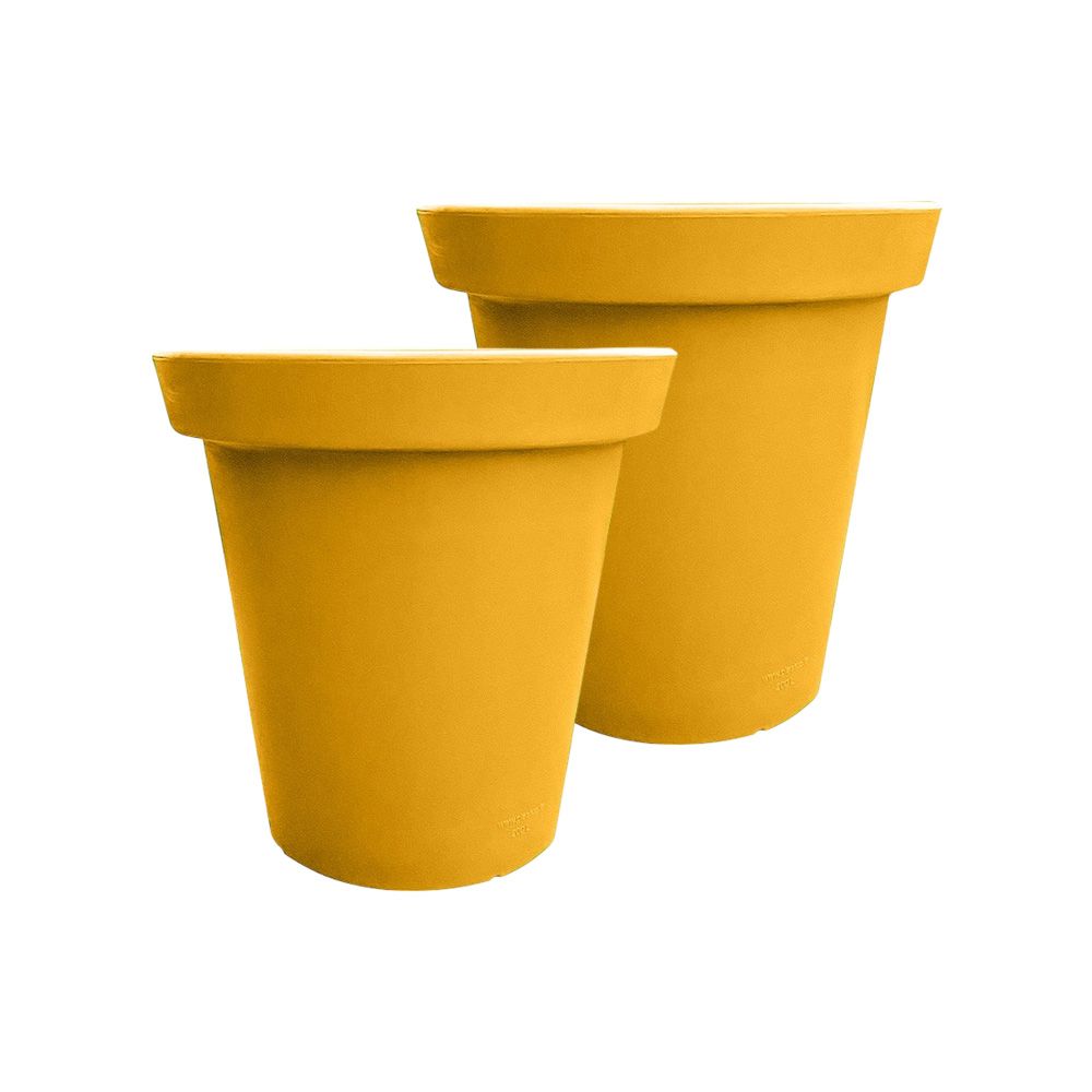Pot de fleurs rond xxl delight 75l- lot de 2