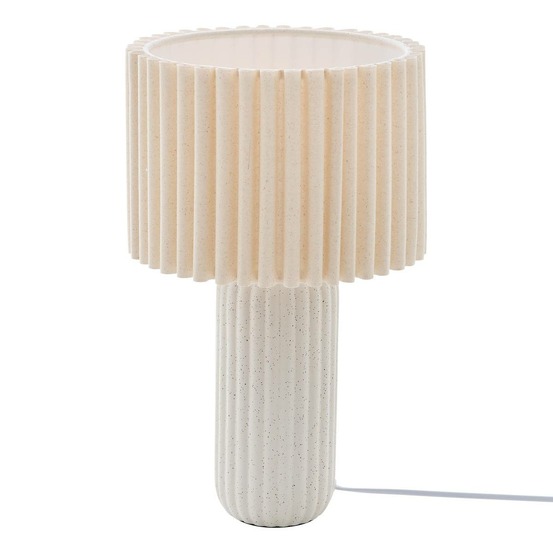 Lampe kenan beige h43cm