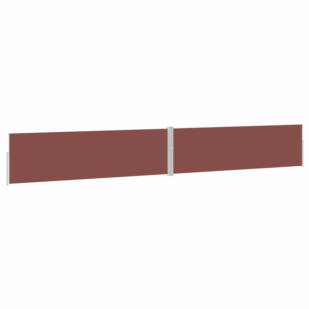 Auvent latéral rétractable de patio 170x1200 cm marron