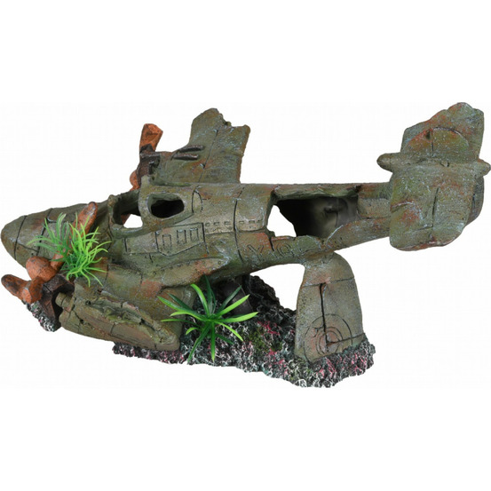 Avion philo. 35 x 25 x 18 cm. Décoration aquarium.