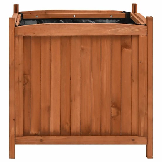 Jardinières surélevées 2 pcs 50x50x50 cm bois de sapin