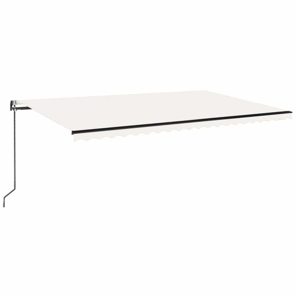 Auvent automatique avec capteur de vent et led 500x350 cm crème