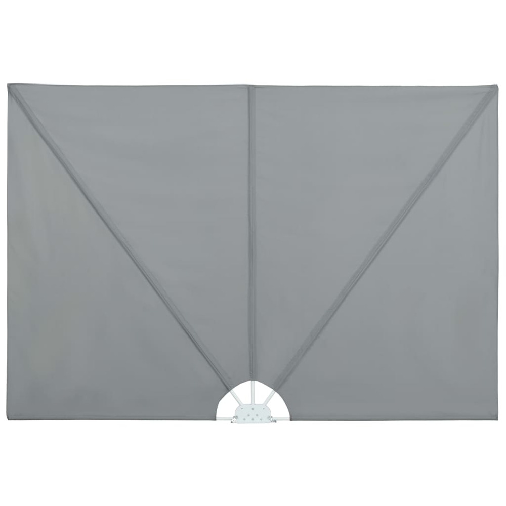Auvent latéral pliable de terrasse gris 240 x 160 cm