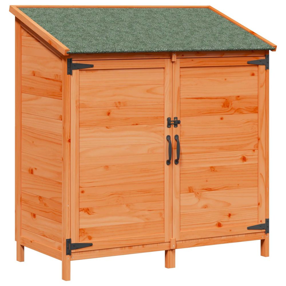 Abri de jardin avec toit marron 106,5 x 56 x 113,5 cm