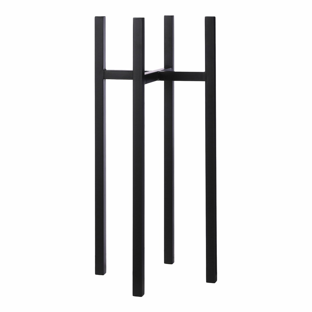 Mica decorations - porte-plante en métal noir h71