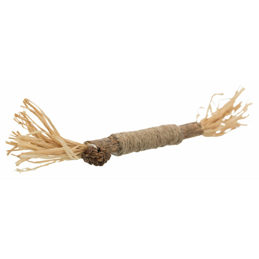 Jouet bâton en matatabi avec franges 24 cm pour chat