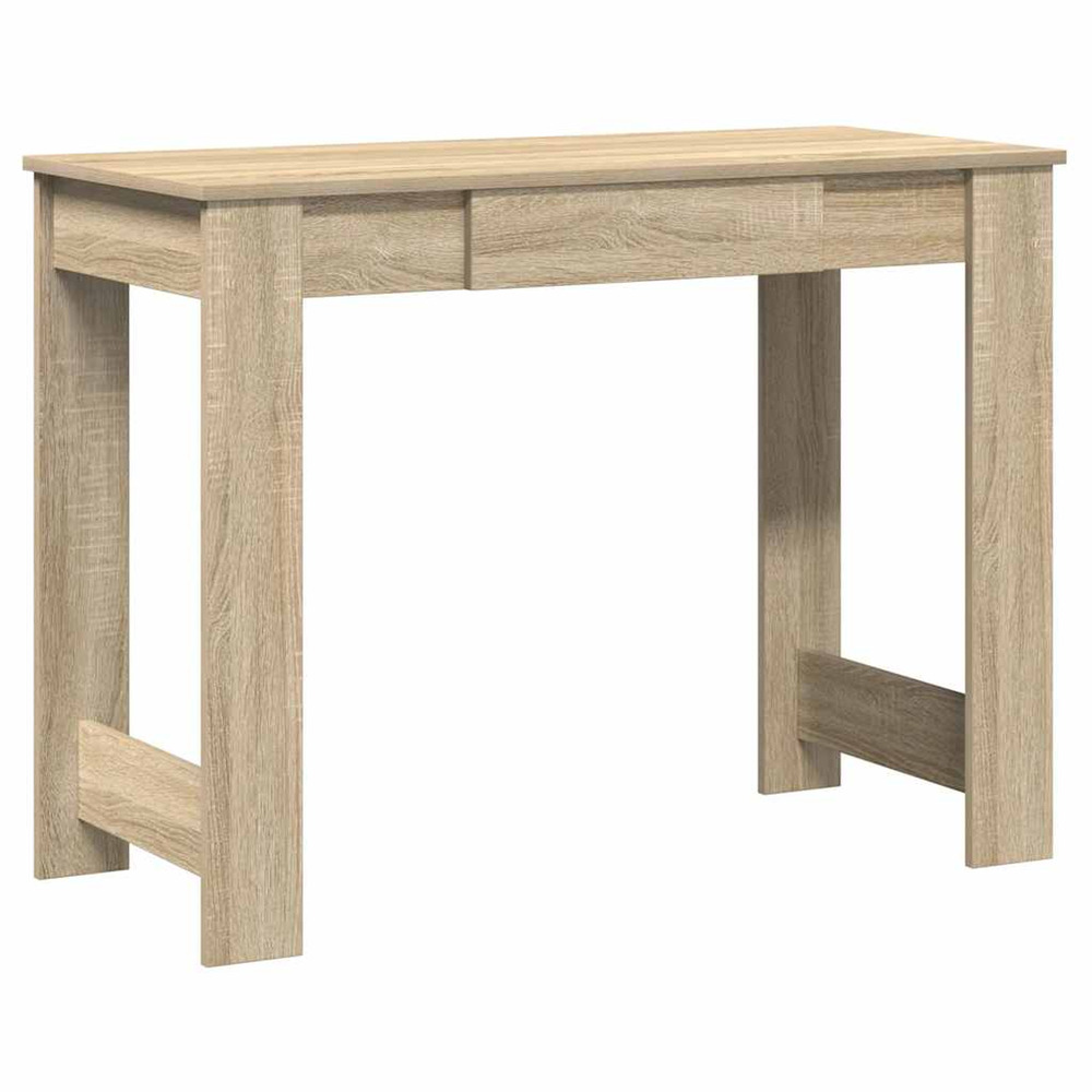Bureau chêne sonoma 100x45x75 cm bois d'ingénierie