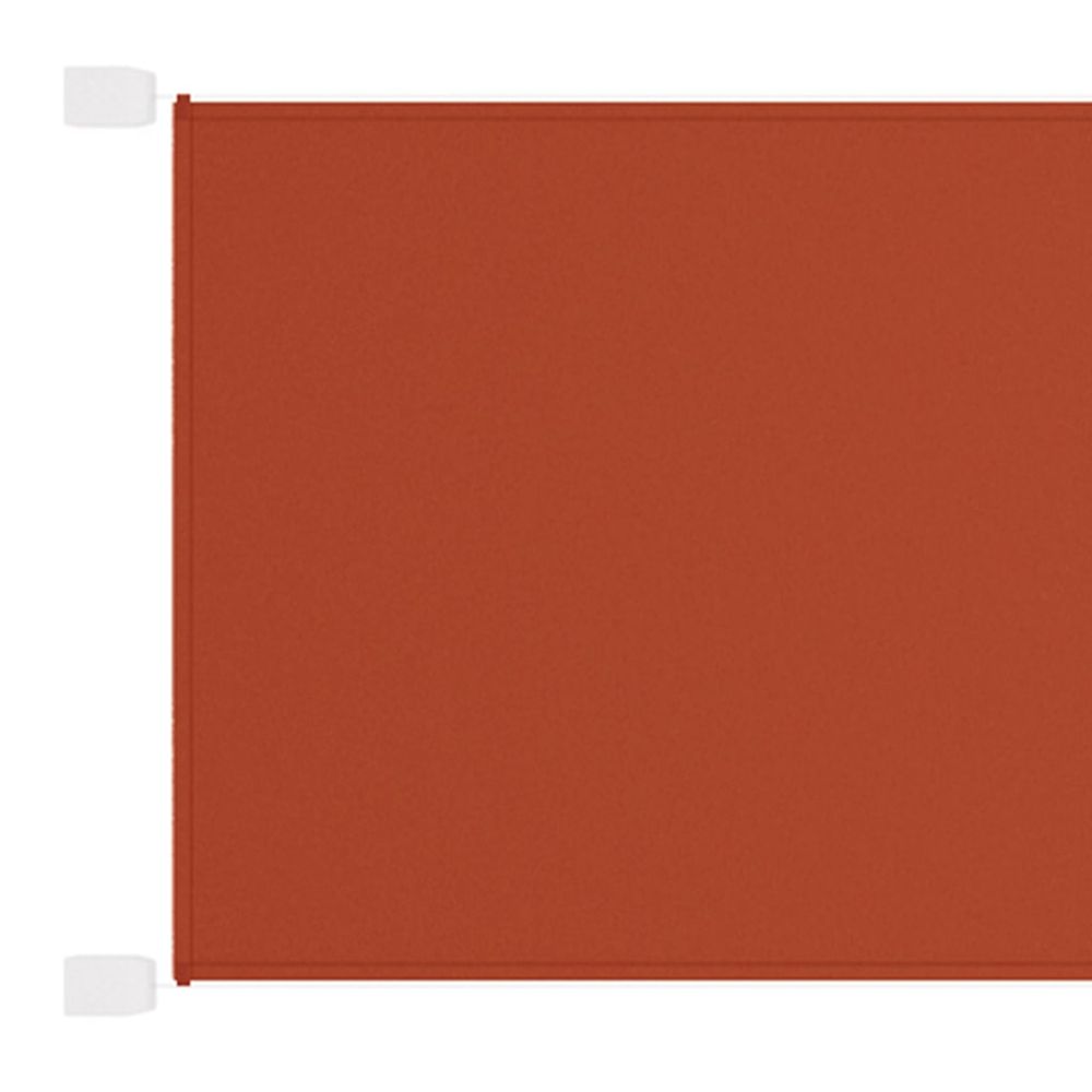 Auvent vertical terre cuite 140x420 cm tissu oxford