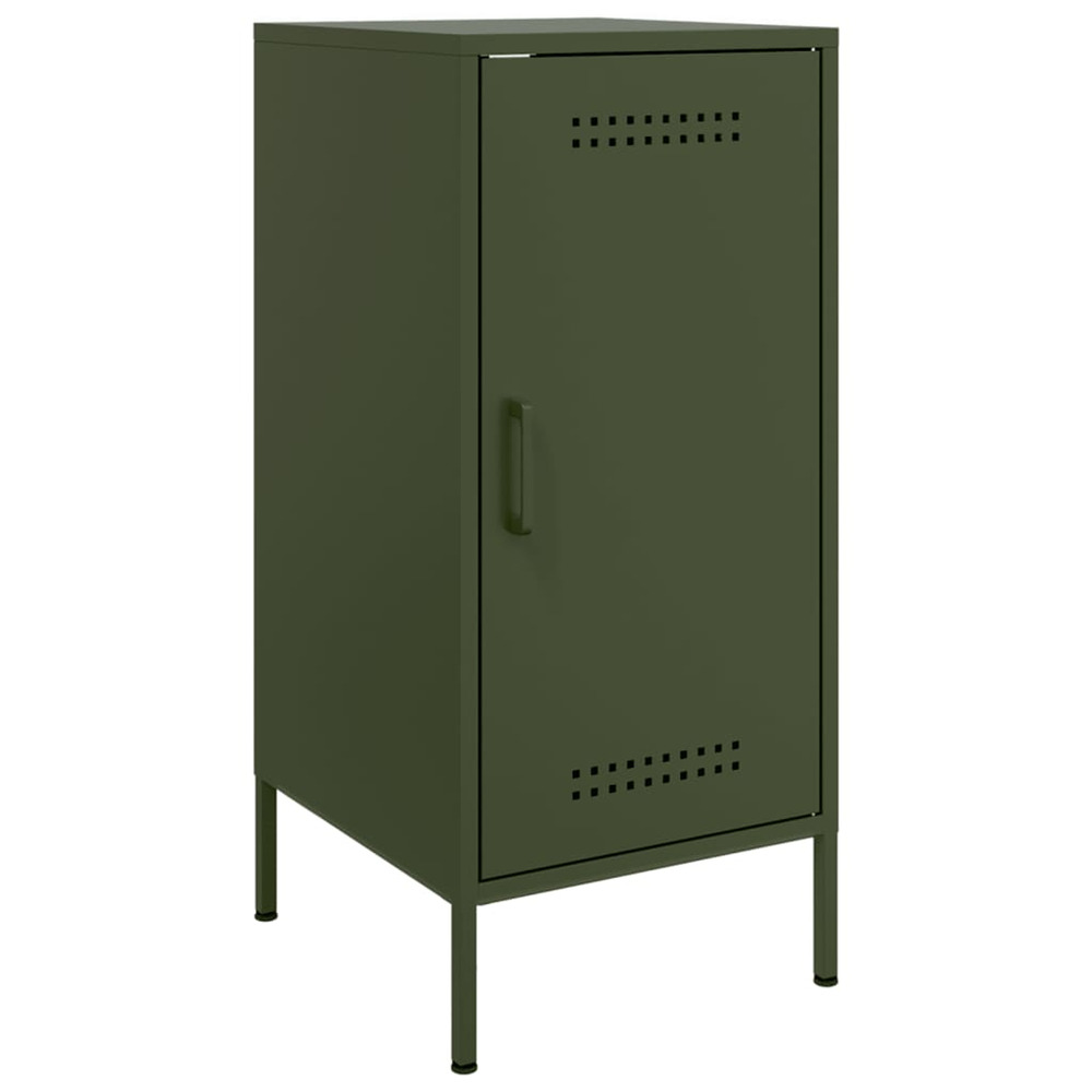 Buffet vert olive 36x39x79 cm acier
