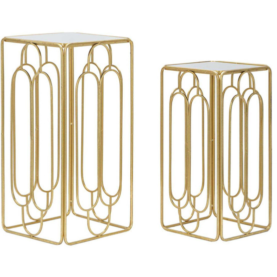 Selettes en métal doré holdery (lot de 2)