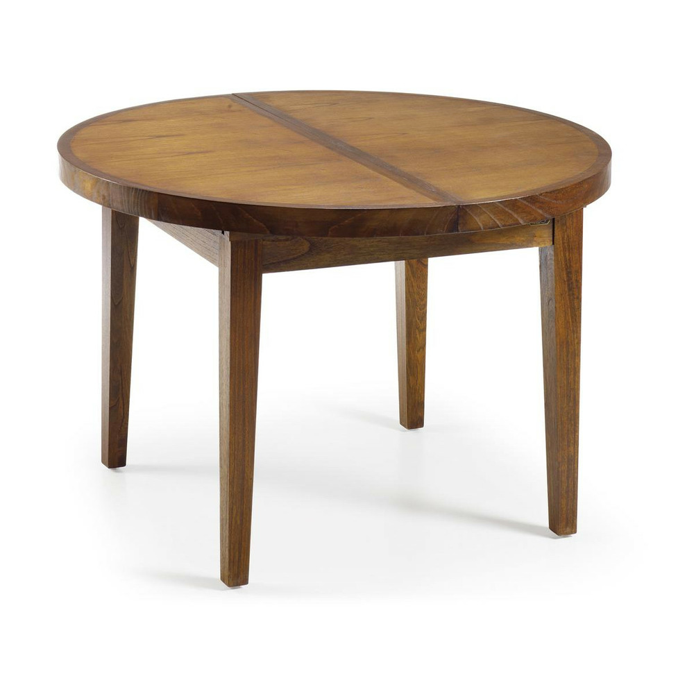 Table à manger bois marron 120x120x78cm