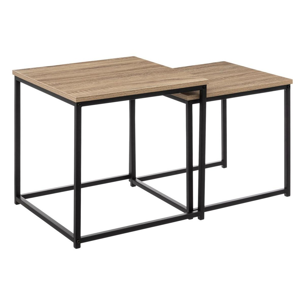 5five - 2 tables gigognes aliaj effet chêne naturel