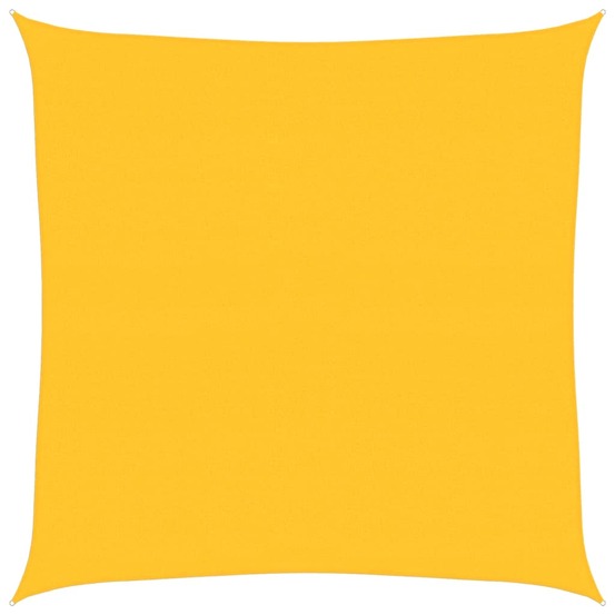 Voile d'ombrage 160 g/m² carré jaune 4,5x4,5 m pehd