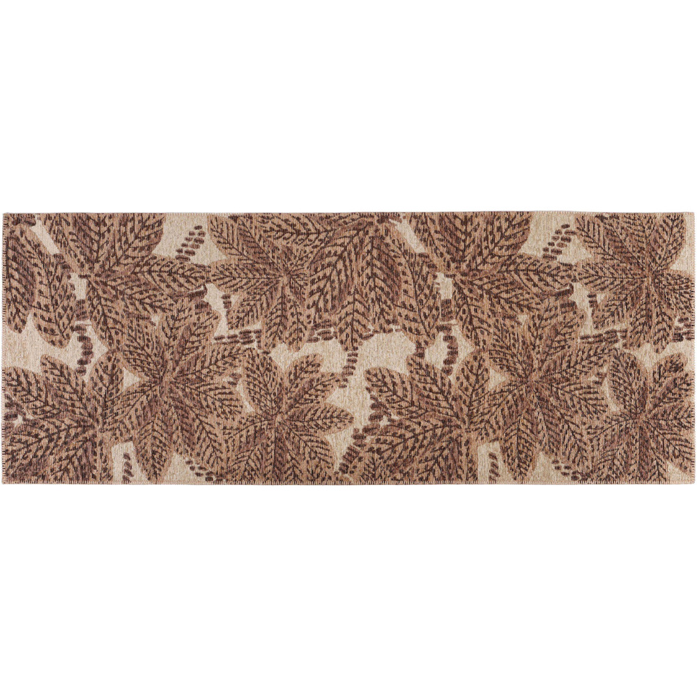 Tapis extérieur en polypropylène recyclé ariane rouille 80 x 200 cm