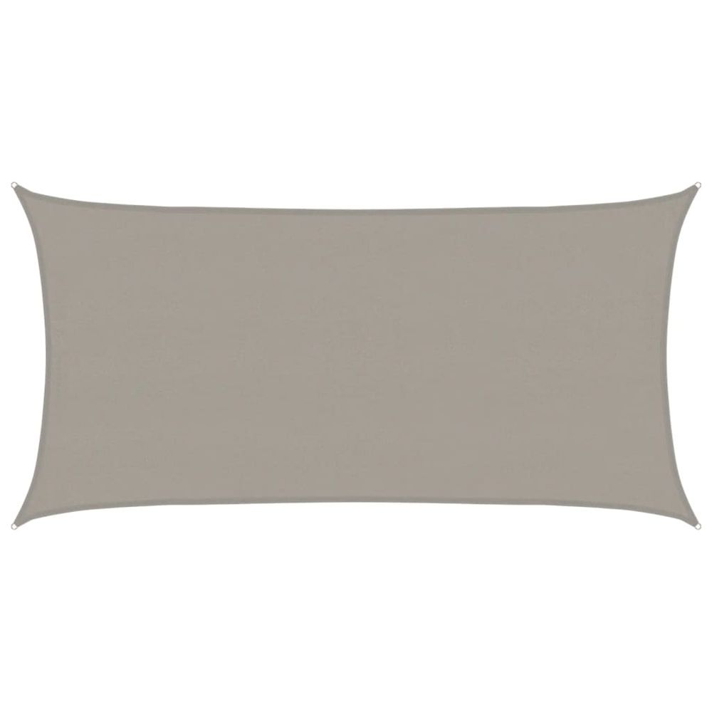 Voile d'ombrage 160 g/m² rectangulaire gris clair 4x7 m pehd