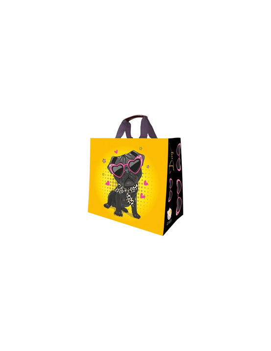 Cabas pp tisse dog 30l 37x36cm - sphere