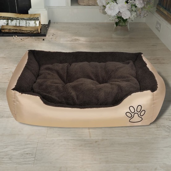 Lit pour chiens beige et marron xxl