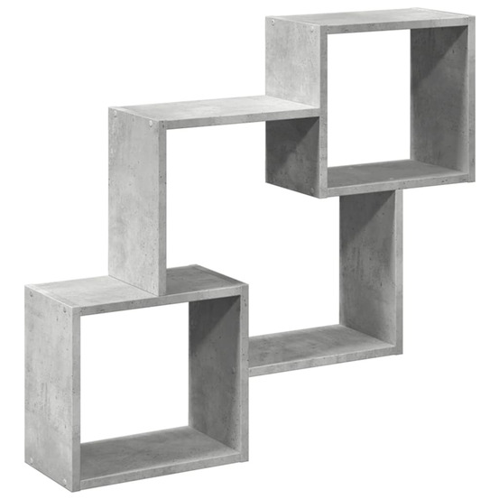 Armoire murale 78x18x71 cm gris béton bois d'ingénierie