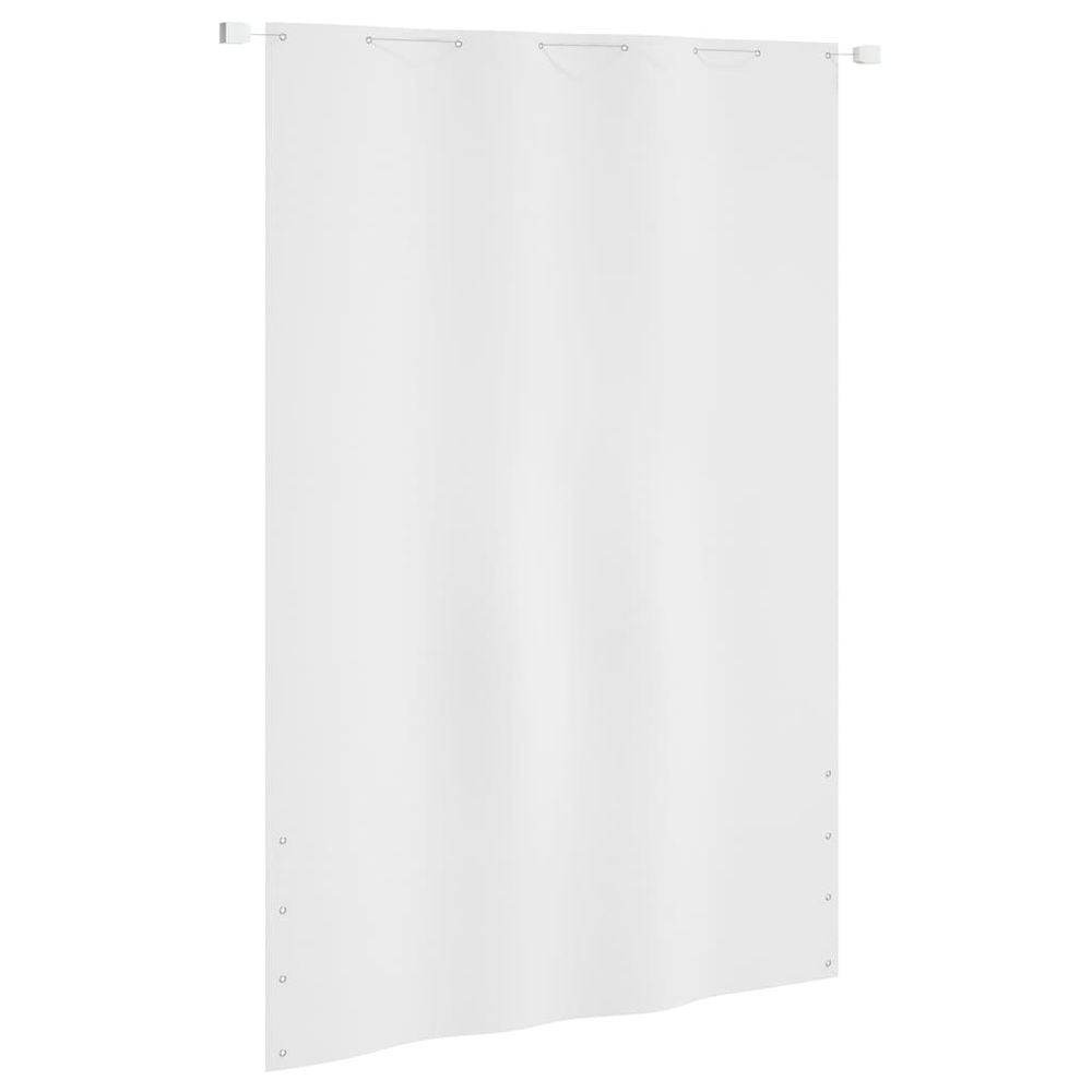 HIGSOSE Brise-Vue Pour Balcon - Tissu Oxford Imperméable 120x400 Cm, Blanc Et Bleu, Protection Intimité Et Vent