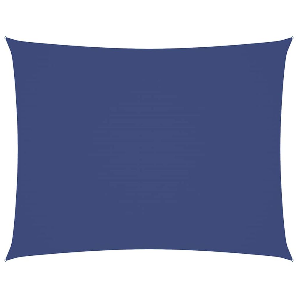 Voile de parasol tissu oxford rectangulaire 4x5 m bleu