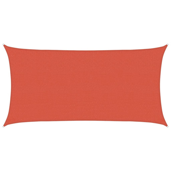 Voile d'ombrage 160 g/m² terre cuite 2,5x4,5 m pehd