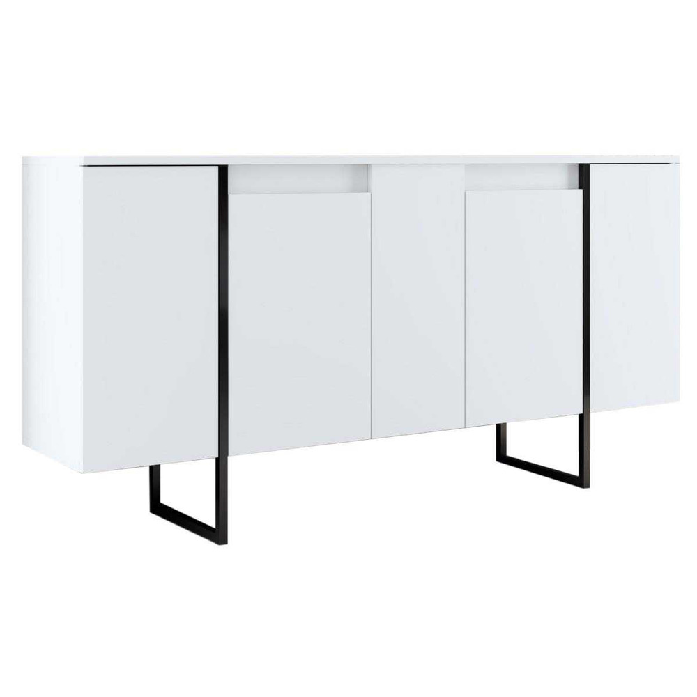 Buffet en aggloméré pieds en métal luxe
