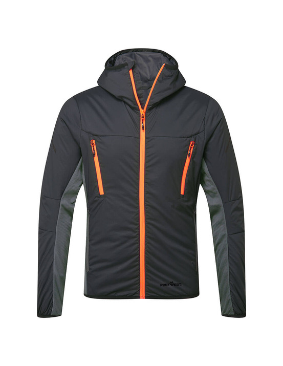 Veste hybride isolée ev4 - taille l - gris métal tall - portwest