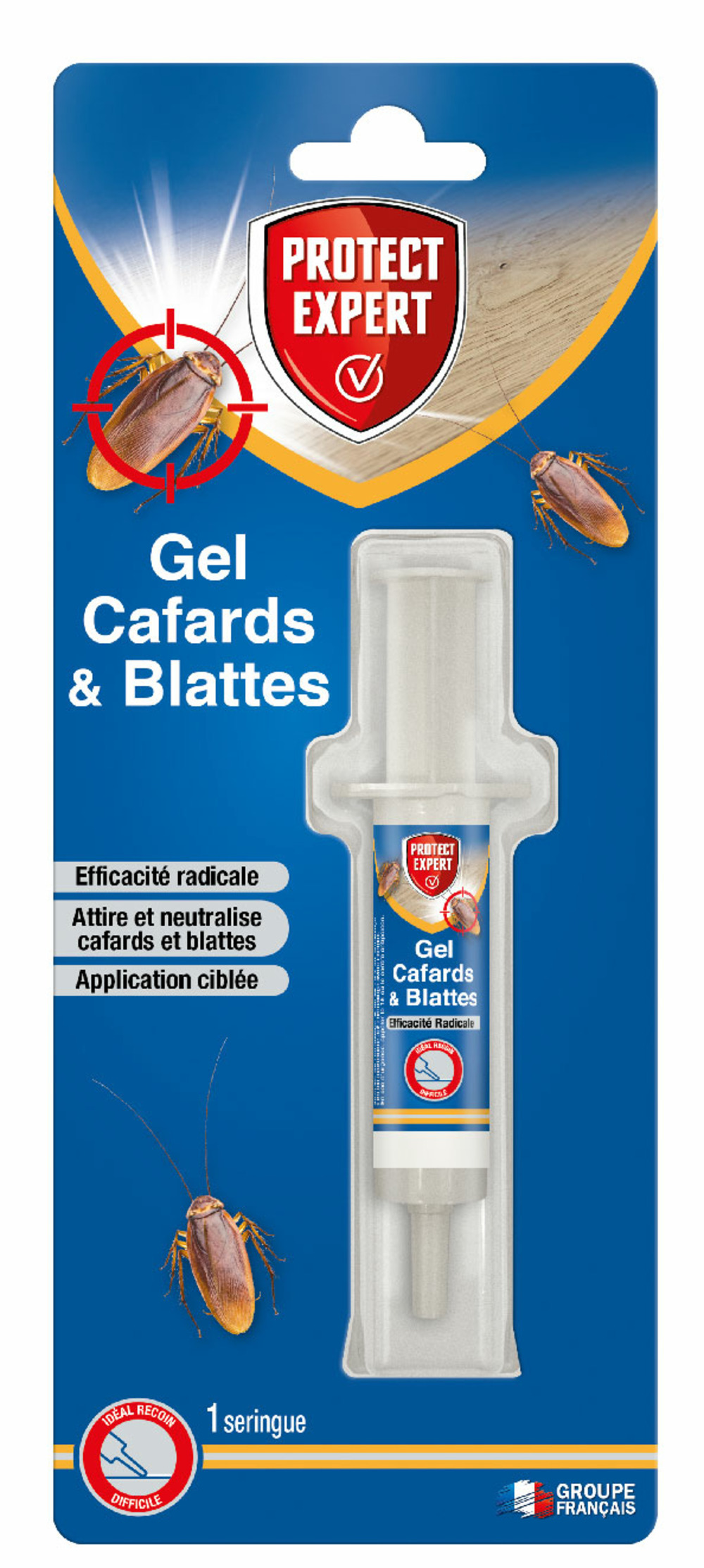 Caftub1 seringue spéciale cafard et blatte soit 10g protection jusqu'à