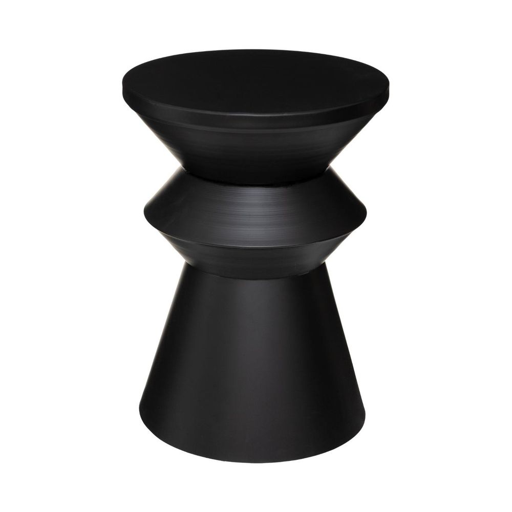 Table à café totem en métal noir