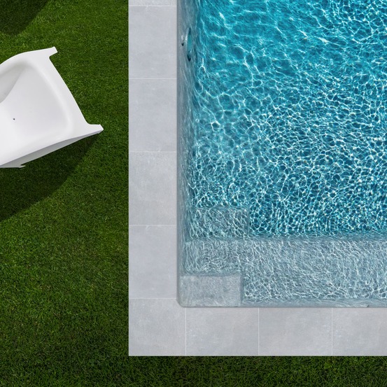 Kit complet | margelles pour piscine 6x3m en pierre atlas gris (+ colle, joint, hydrofuge ...)