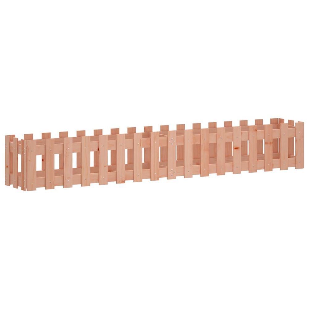 Lit surélevé de jardin design de clôture bois douglas massif