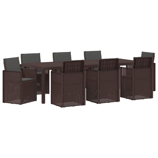Ensemble de salle à manger pour jardin 9 pc pp