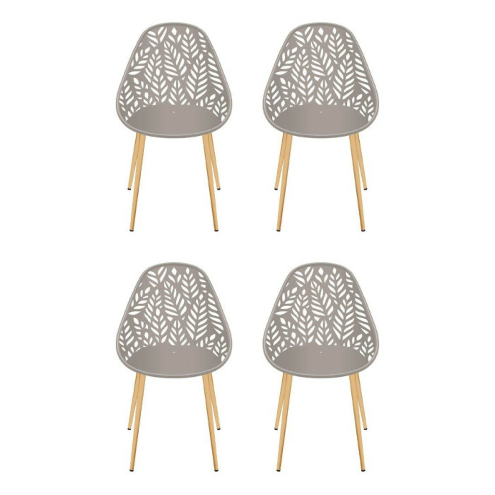 Lot de 4 chaises de jardin 