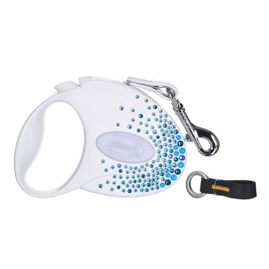 Laisse pour chien flexi blanc 3 m