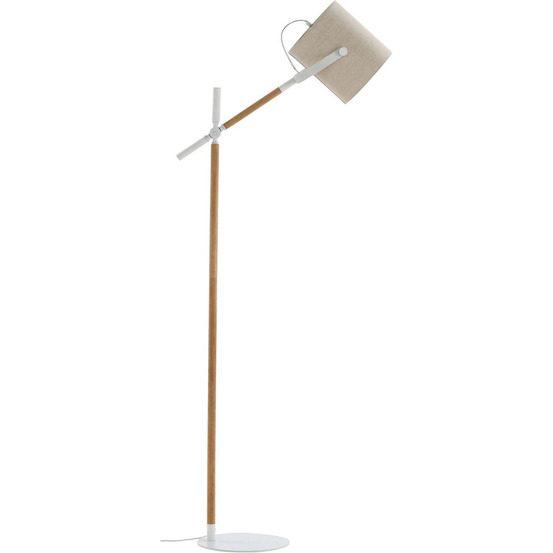 Lampadaire en acier et lin dennis