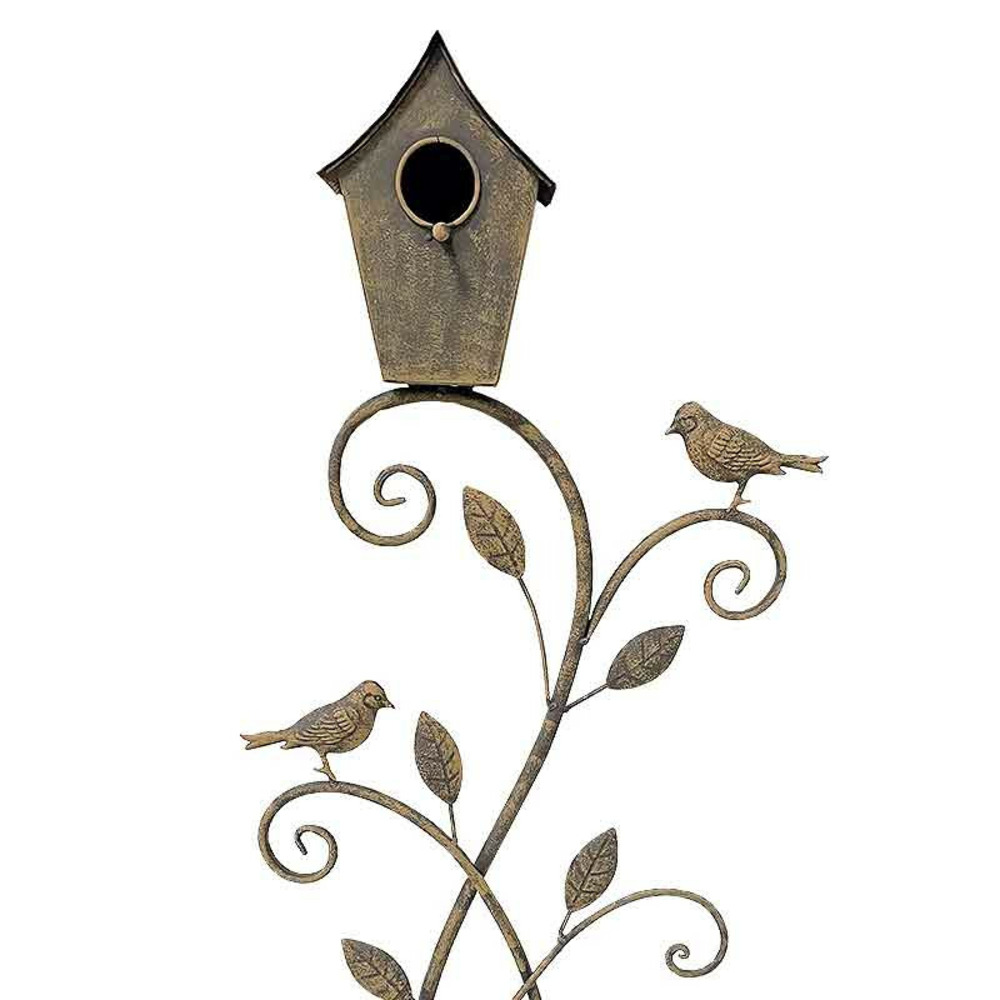 Nichoir oiseaux fer 32x11x105cm