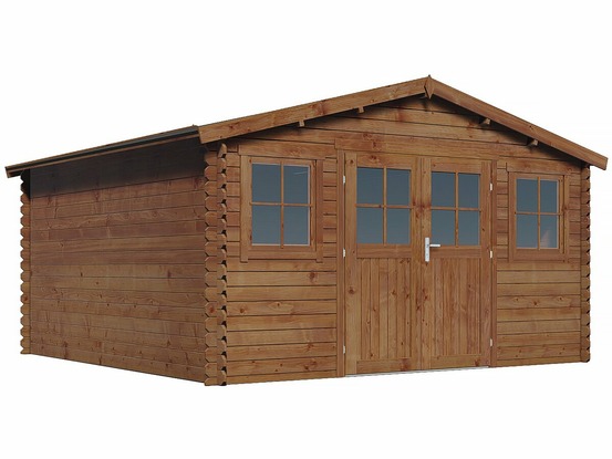 Abri de jardin bois traité autoclave marron