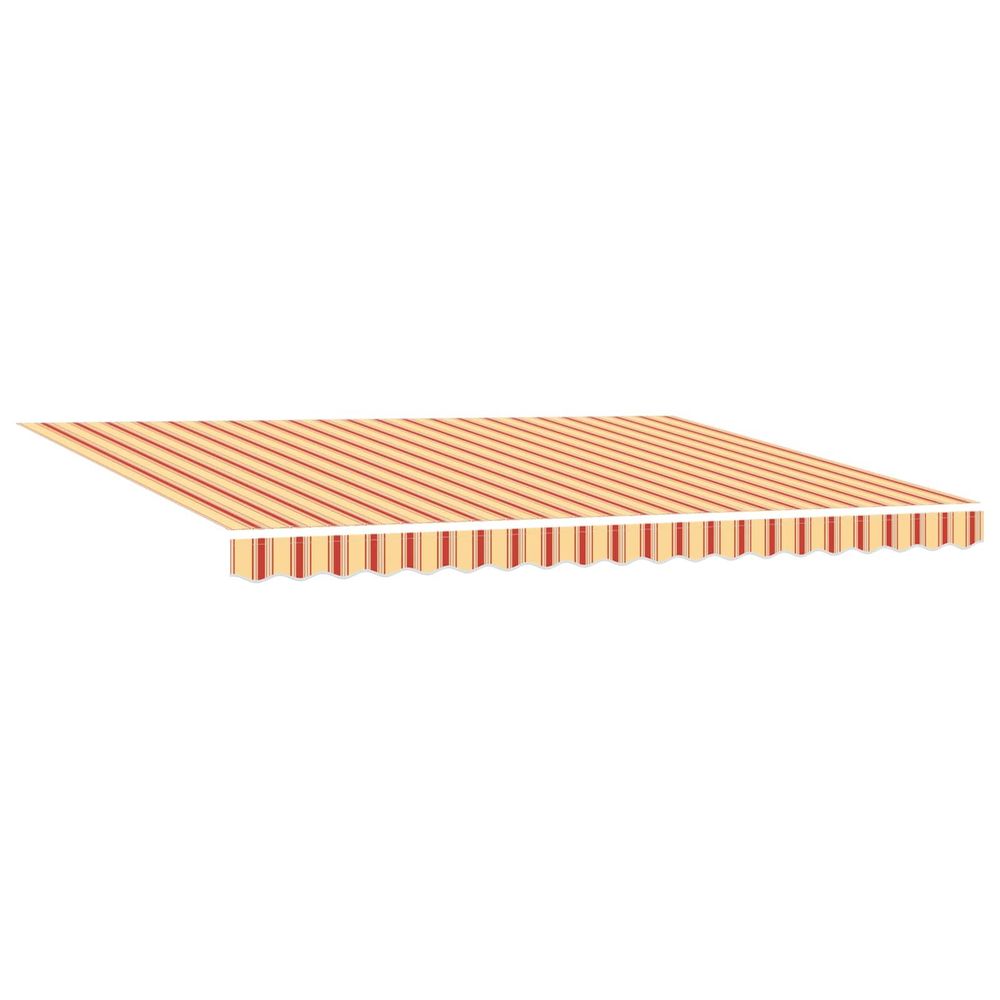 Auvent rétractable jaune et orange 450 × 300 cm