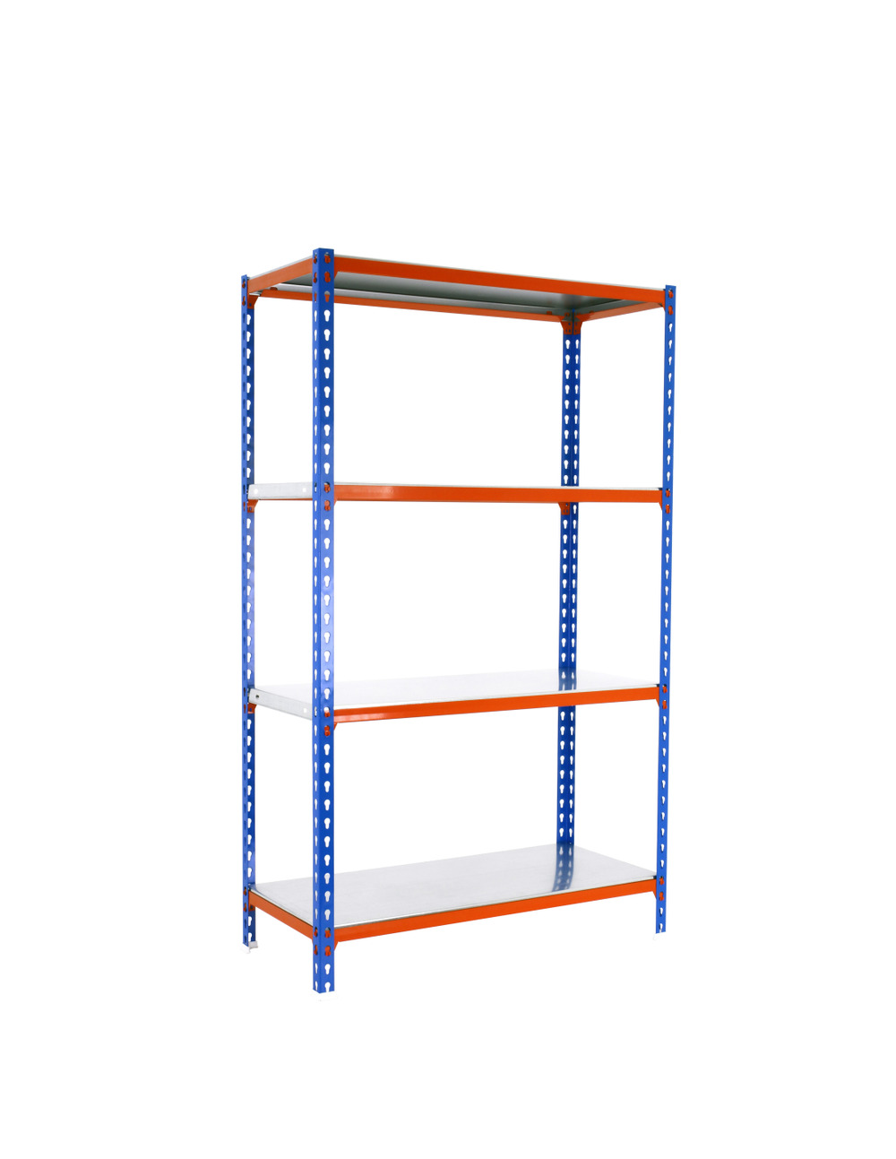 Etagère légère sans vis simonclick plus 4/400 1500 bleu/orang/galva bleu/orange/galva 1500x1000x400 - simonrack