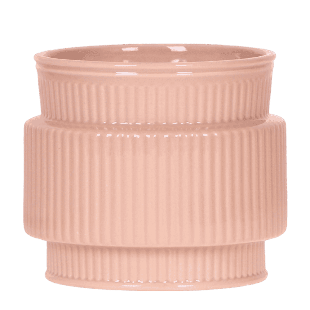 Cache-pot allure rose - ø12 cm x h12,5 cm