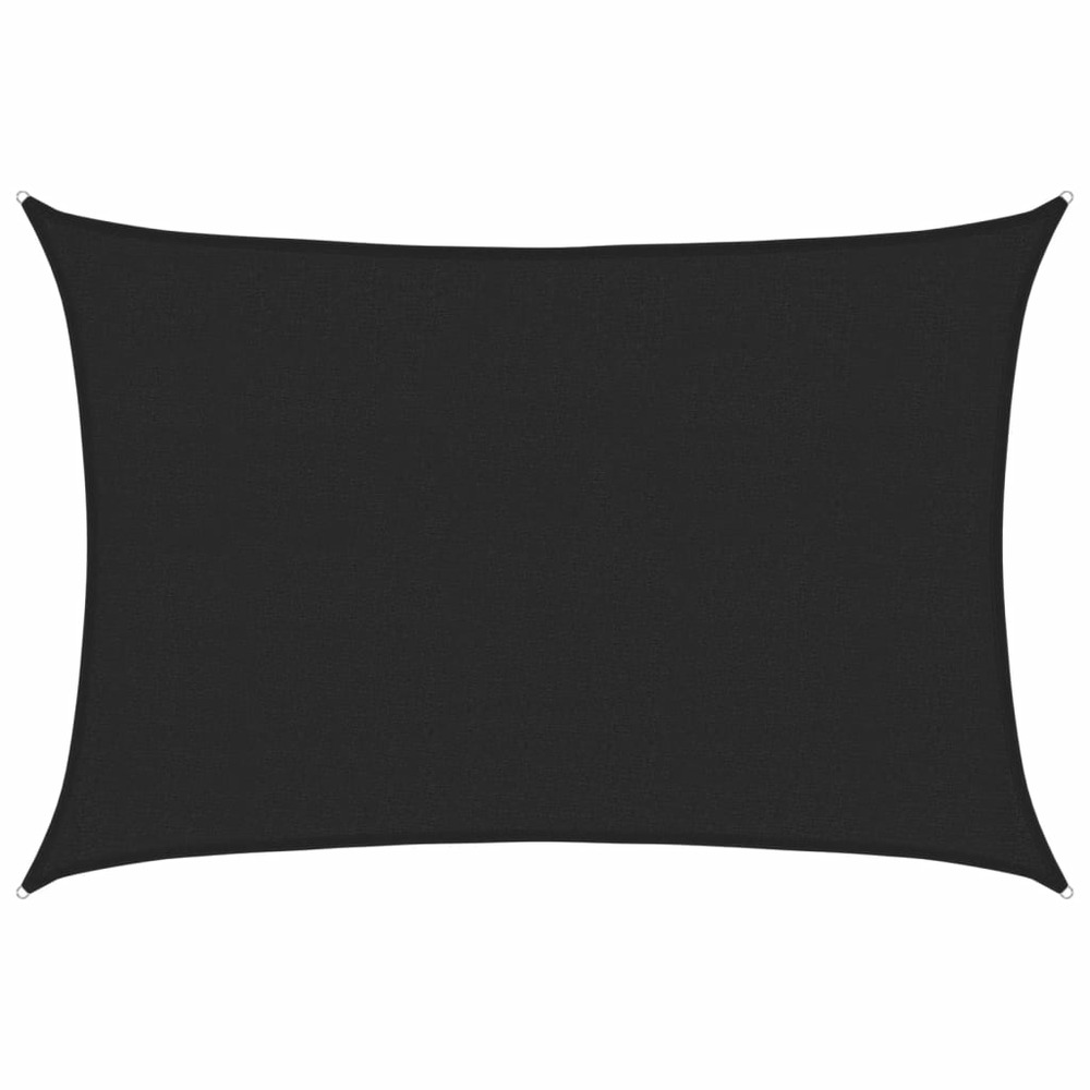 Voile d'ombrage 160 g/m² noir 2,5x3,5 m pehd