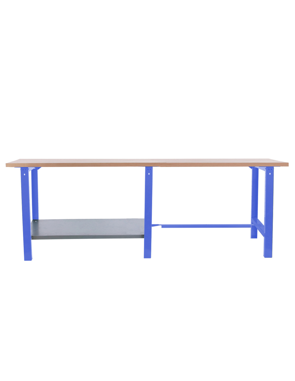Etabli simonwork bt6 pro tandem laminate 2600 bleu/hêtre bleu/hêtre 865x2600x750 - simonrack