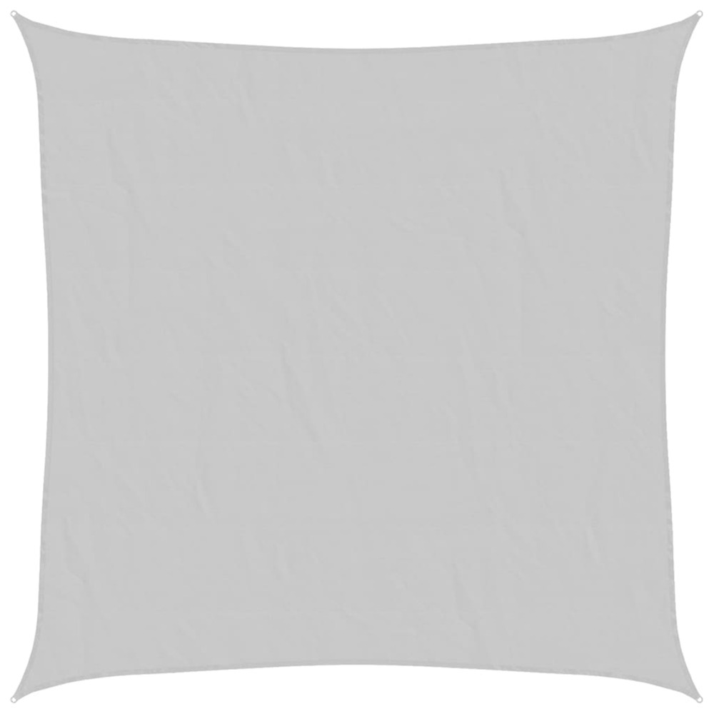 Voile d'ombrage gris clair 7x7 m 100% polyester oxford