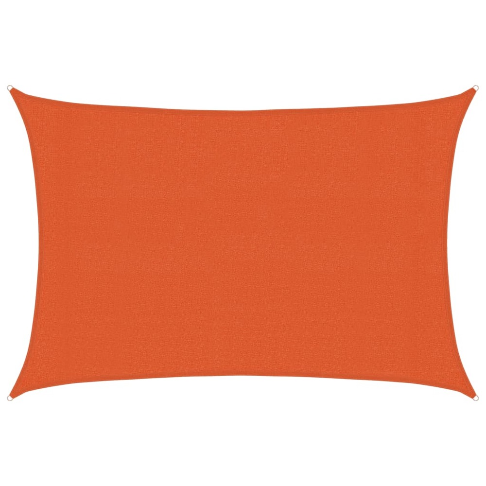 Voile d'ombrage 160 g/m² rectangulaire orange 3x5 m pehd