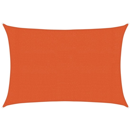 Voile d'ombrage 160 g/m² rectangulaire orange 3x5 m pehd