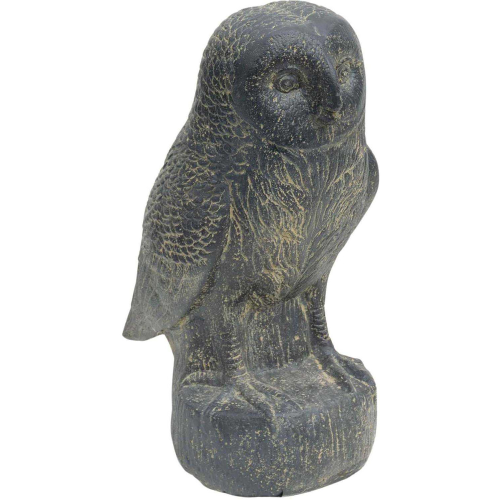 Statue en pierre reconstituée hibou 40 x 65 x 100 cm
