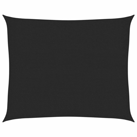 Voile d'ombrage 160 g/m² noir 2,5x3 m pehd