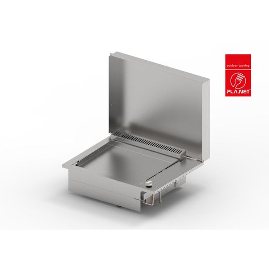 Plancha oasi 55 lisse + couvercle